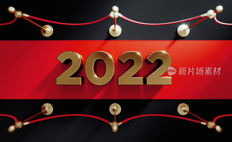 Red Carpet Concept 2022 -- Sit on a red carpet with a black background in 2022